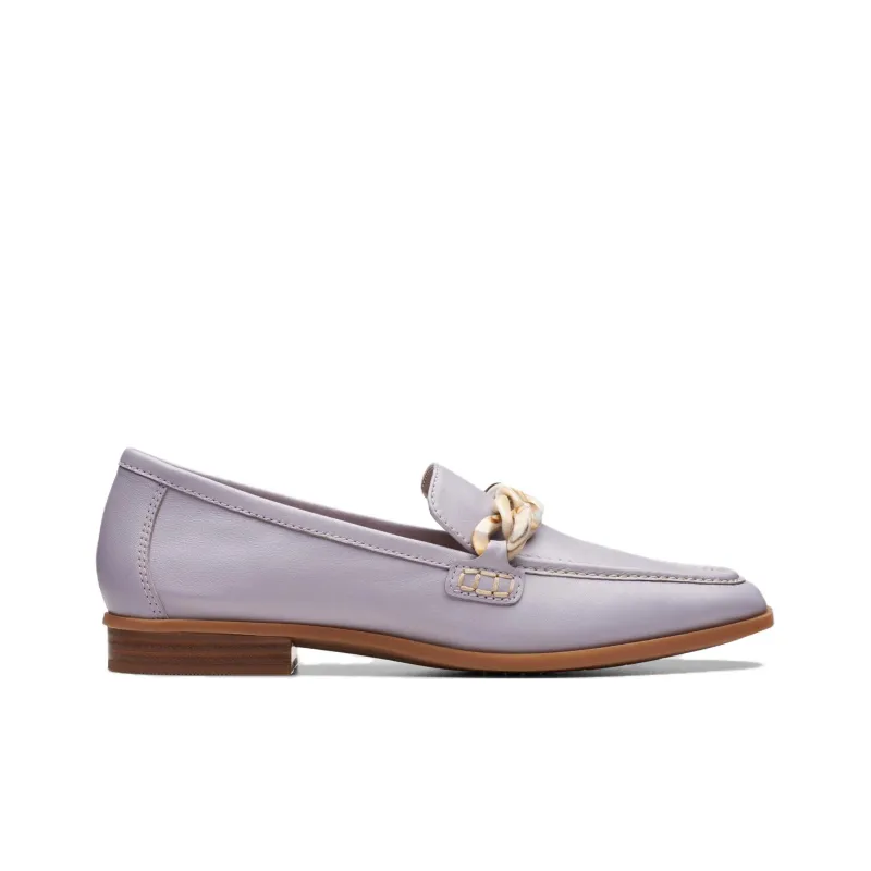 Clarks Sarafyna Iris Loafers 2cm Women's Light Purple-1