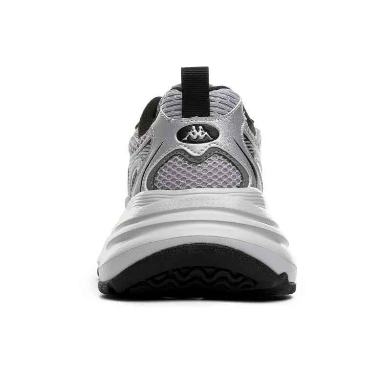 Kappa Anti Slip Wear Resistant Low Top Chunky Sneakers Women's Silver-5