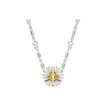 Swarovski Rhodium Plated Cubic Zirconia Necklaces Women's Silver