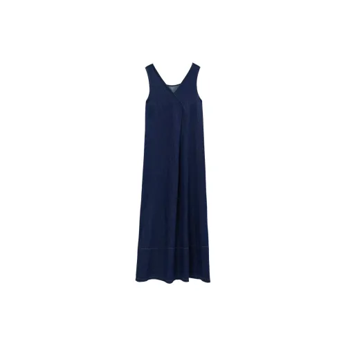 THE SEA LIFE Sleeveless Dresses Women's Denim Blue