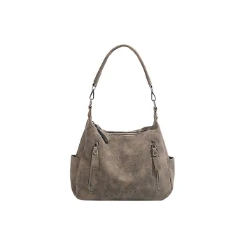NATTY PU Large Size Regular Women's Khaki/Black