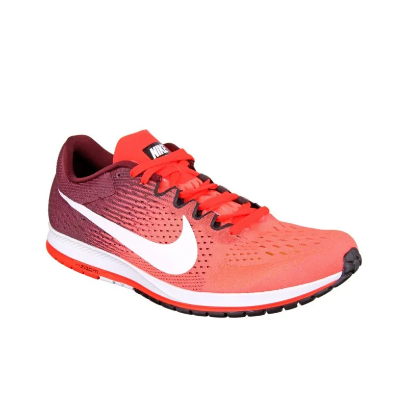 Nike Zoom Streak 6 Cushioned Wear-Resistant Breathable Low-Top Casual Running Shoes Unisex Orange Black White-1