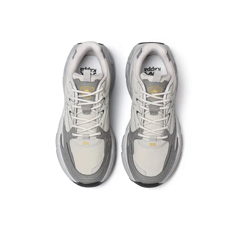Kappa Anti Slip And Wear Resistant Breathable Low Top Running Shoes Unisex Gray-3
