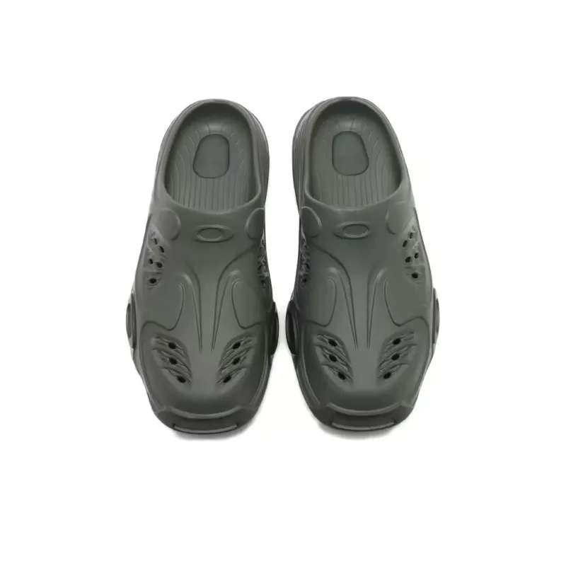 Oakley Factory Team Slip Resistant Wrap toe Slippers Men's Gray-2