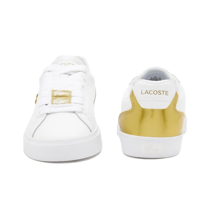 LACOSTE Lerond Pro Low-Top Skateboard Shoes Women's White-4
