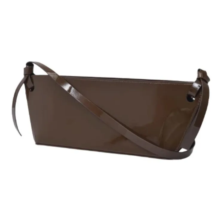 REJINA PYO Leather Shoulder Bag Women's Orange/Brown-4
