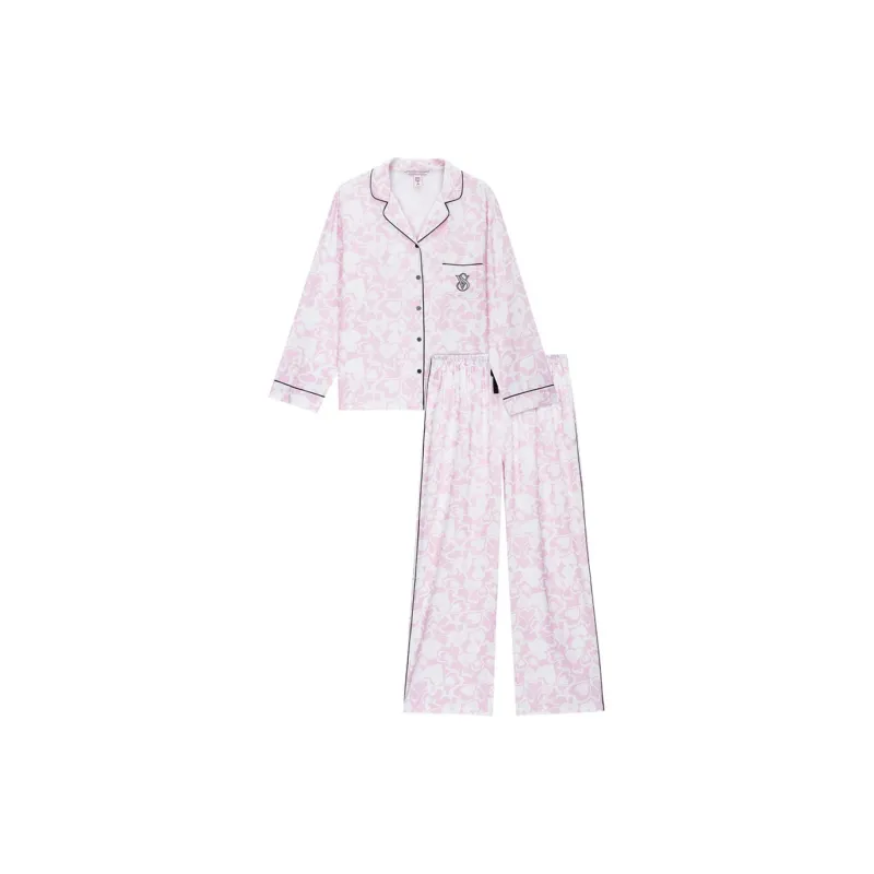 Victoria's Secret PINK THE MIX Pajama Set Women's Pink Heart-0