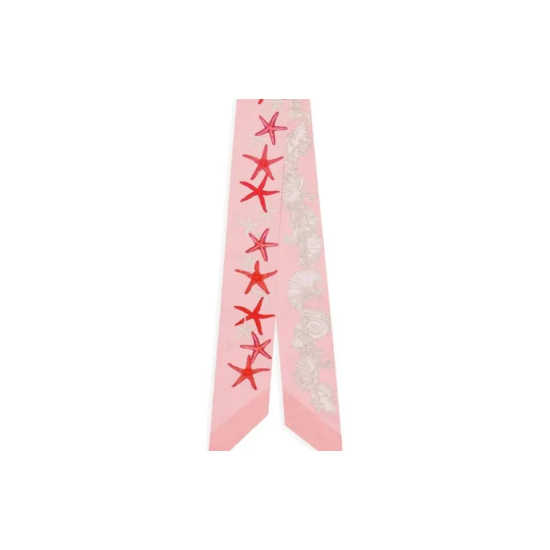 VERSACE Barocco Sea Silk Scarf Tie-2