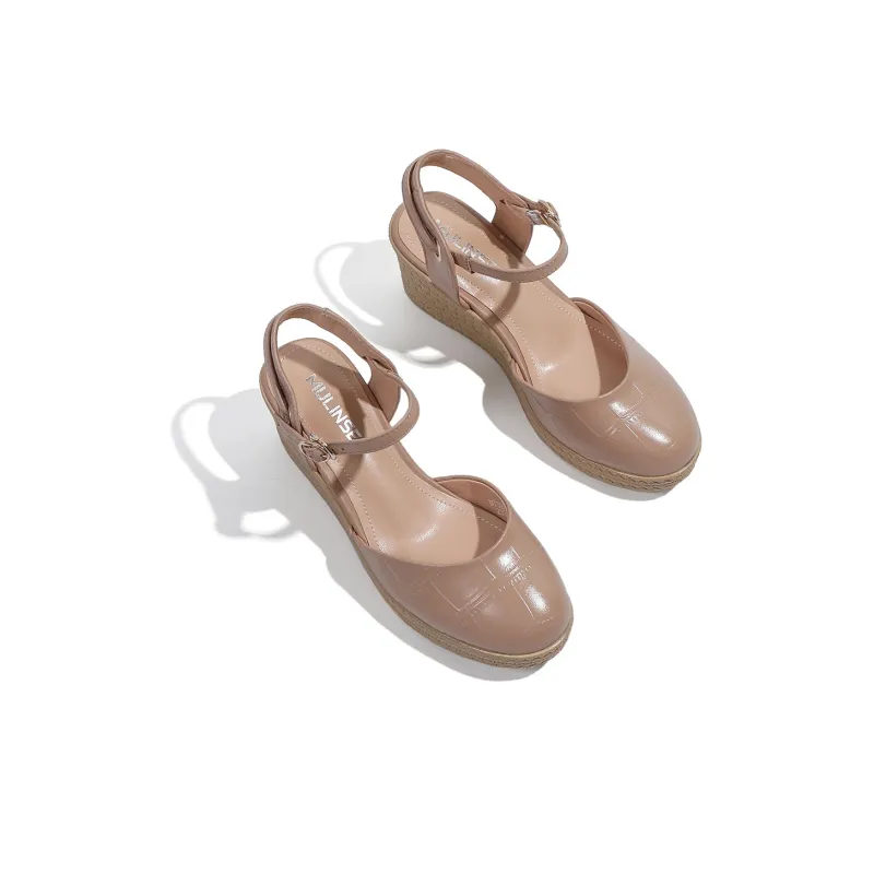 Mulinsen Strap Sandals 7cm Women's Nude-1