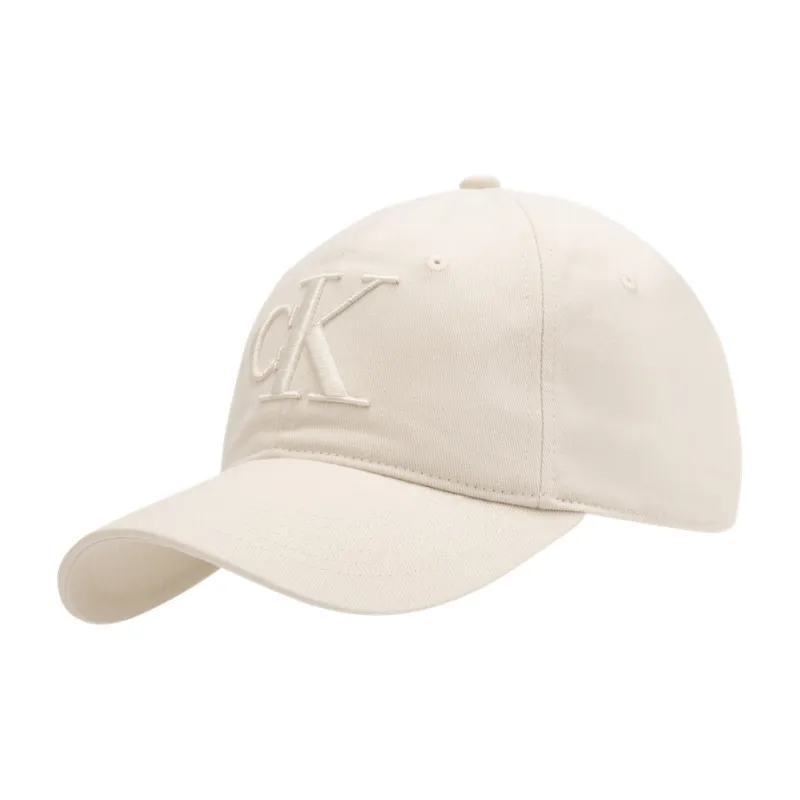 CALVIN KLEIN Cotton Baseball Caps Unisex Cow Ivory-1