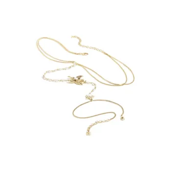 CHANEL Metal Glass Pearl Rhinestone Necklaces Unisex Gold