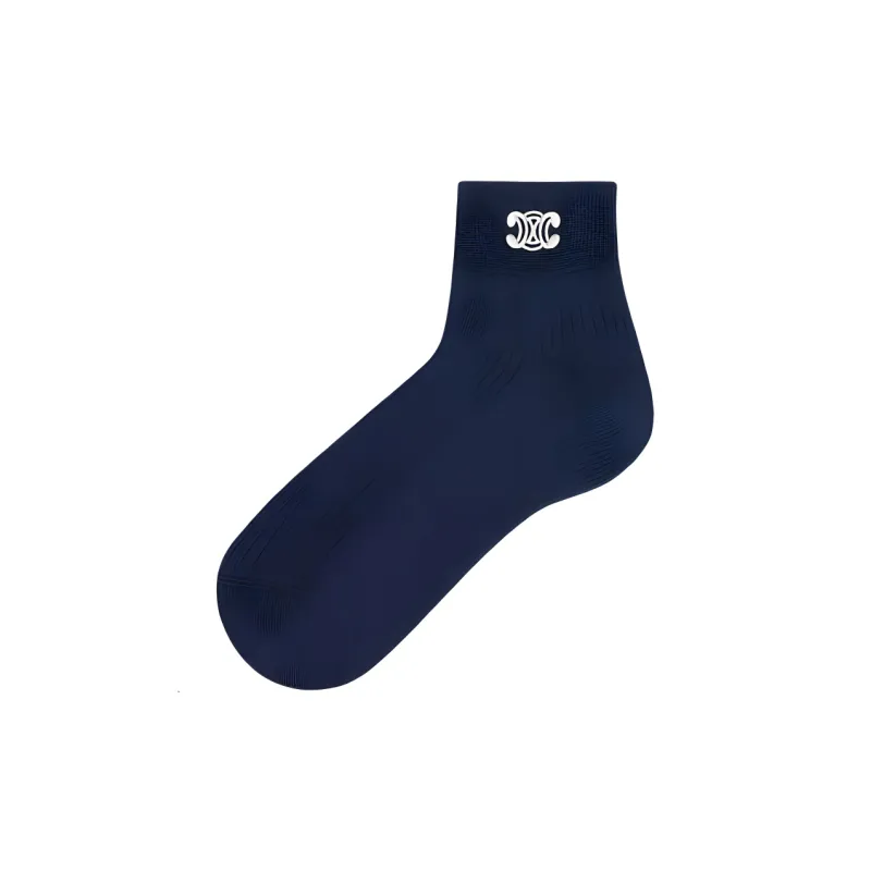 CELINE Ankle Socks Unisex 1 Pack Dark Blue-0