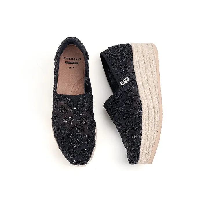 Joy&Mario Espadrilles Women's Silver/Gold/Black-3