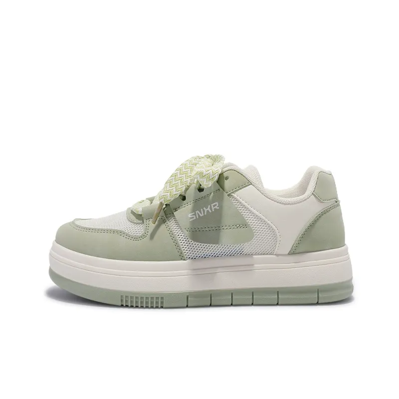 SNXR Anti-Slip Wear-Resistant Waterproof And Breathable Low-Top Chunky Sneakers Women's Beige-23