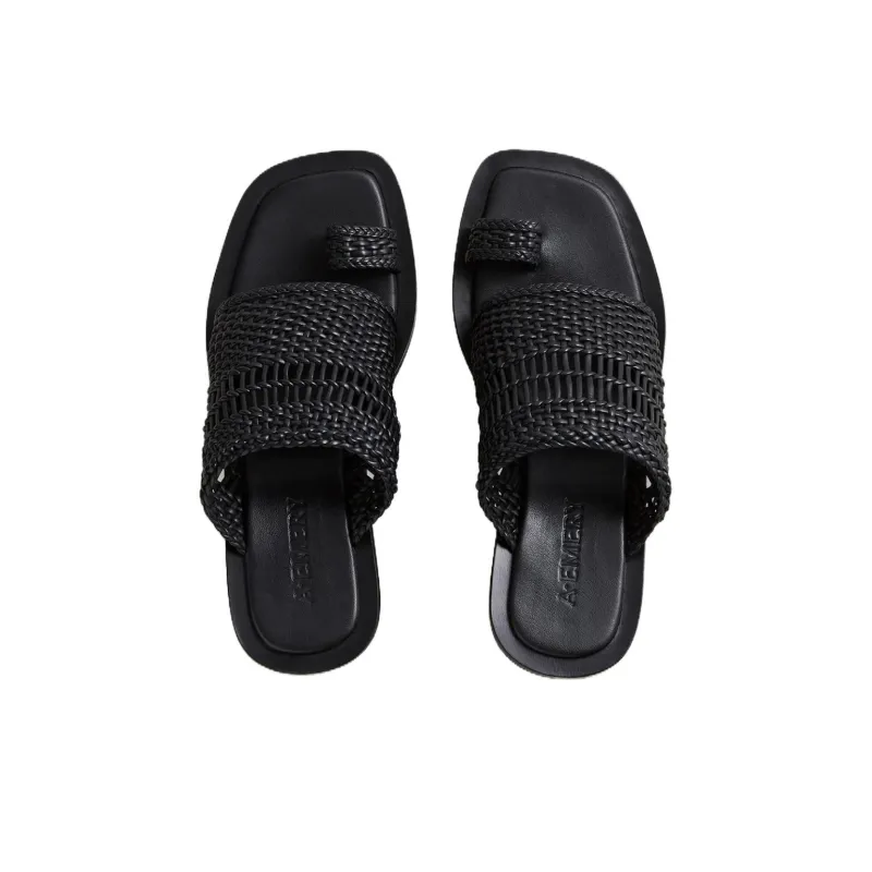 A.EMERY Slide Slippers 5.5cm Women's Black-4