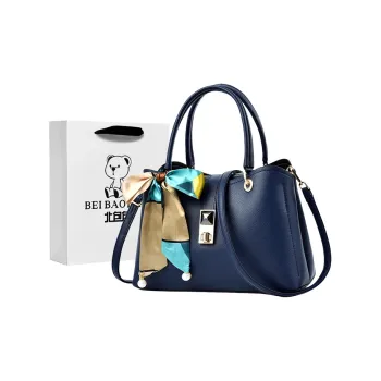 North Pack PU One Shoulder Handbags Women's White/Dark Blue/Black/Red/Maroon