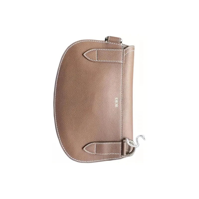 DIOR Saddle Grained Calfskin Saddle Bag, Fanny Pack, Crossbody Bag, Shoulder Bag Men's Brown-1