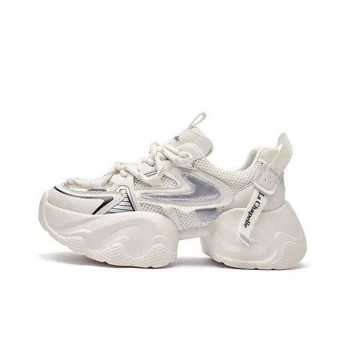 La Chapelle Breathable Height Increase Low Top Chunky Sneakers Women's