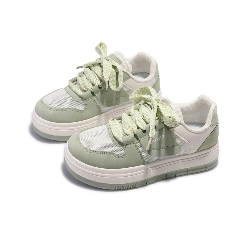 SNXR Anti-Slip Wear-Resistant Waterproof And Breathable Low-Top Chunky Sneakers Women's Beige-27