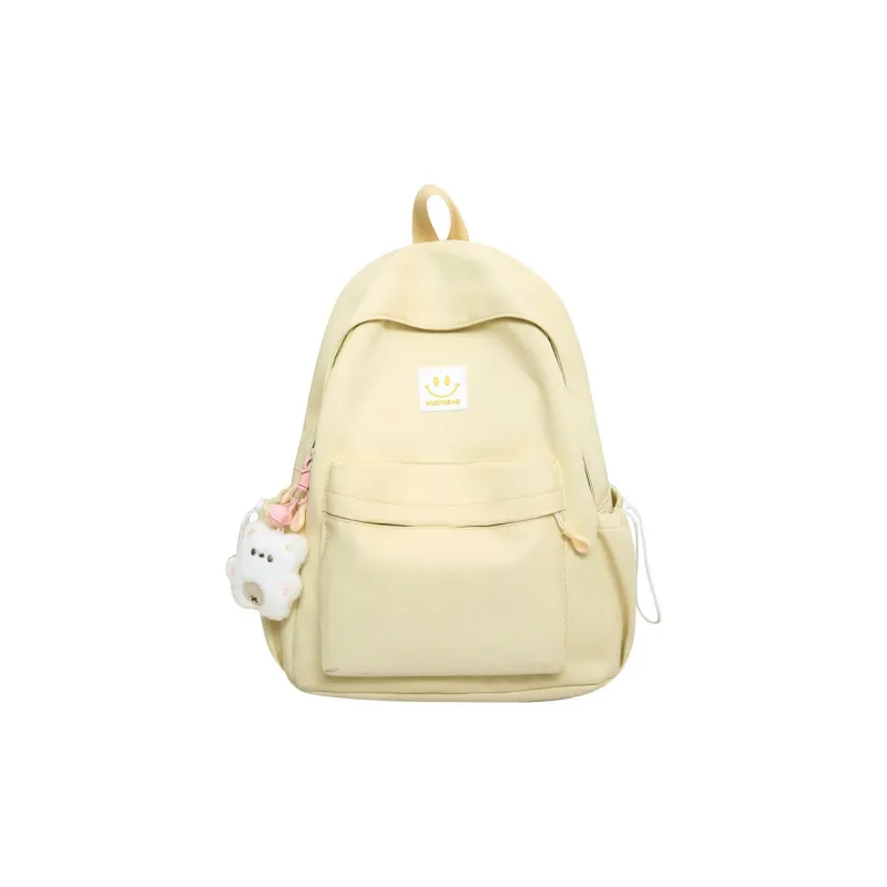 Barang Bear Nylon Backpack Regular Unisex White/Black/Pink/Yellow/Green-0