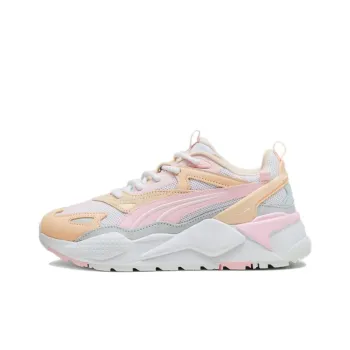 PUMA RS X Cushioning, Slip Resistant, And Abrasion Resistant Low Top Casual Running Shoes Unisex Pink Orange