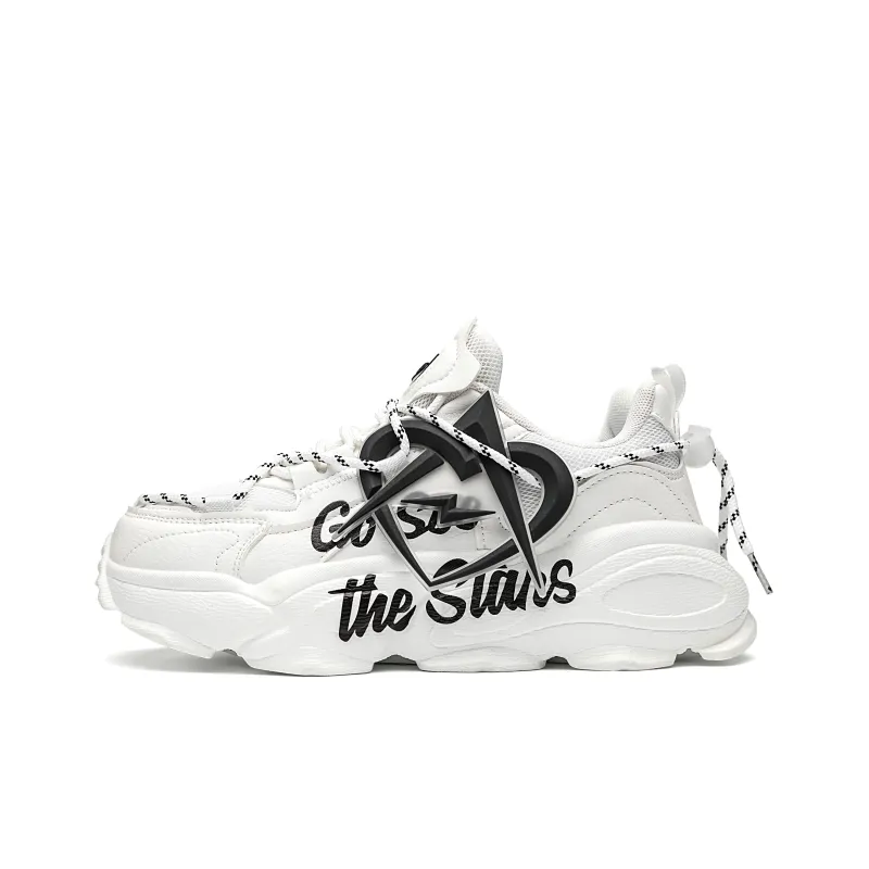 MVA Chunky Sneakers Unisex Low Top Black-1
