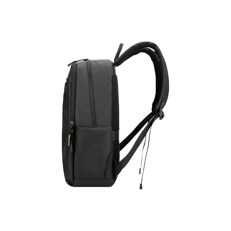 BSELEON Nylon Fabric Backpack Regular Unisex Black And White Graffiti-11