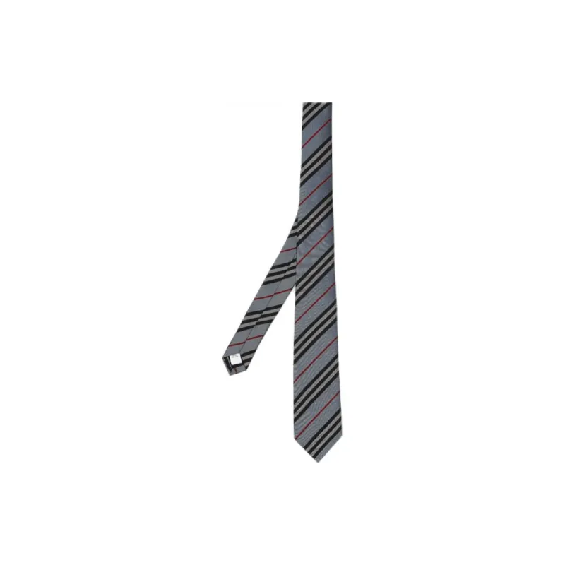 Burberry Mulberry Silk Ties Men's Blue-0