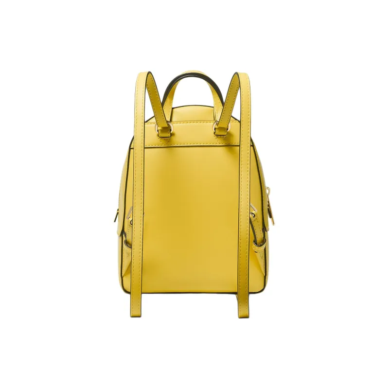 MICHAEL KORS Jaycee Coated Canvas Backpack Small Size Women's Gold-1