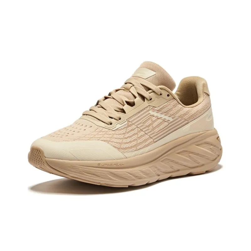 Erke Cushioning Lightweight Low Top Running Shoes Men's Warm Linen Oat-2