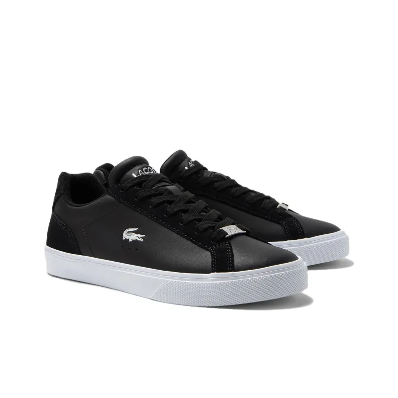 LACOSTE Lerond Pro Low-Top Skateboard Shoes Women's Black-3