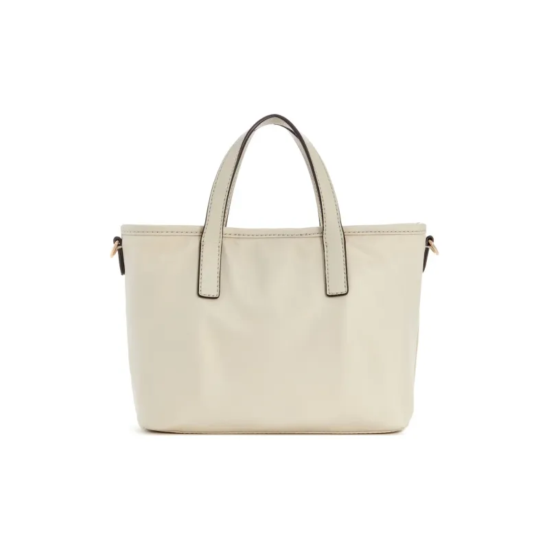 GUESS Nylon Tote Bag Shopping Bag Shoulder Bag Crossbody Bag Handbag Mini Women's Beige-3