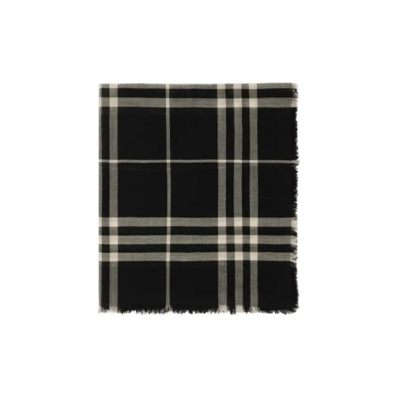 Burberry Check Wool Scarf-2