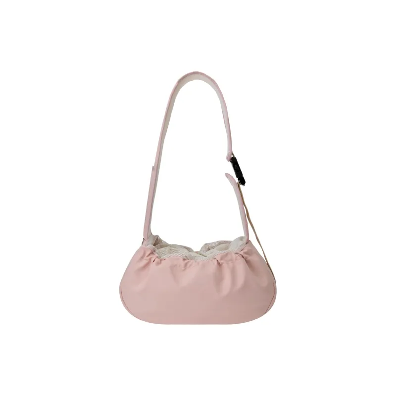 Emis Nylon Shoulder Bag Crossbody Bag Women's Pink-3