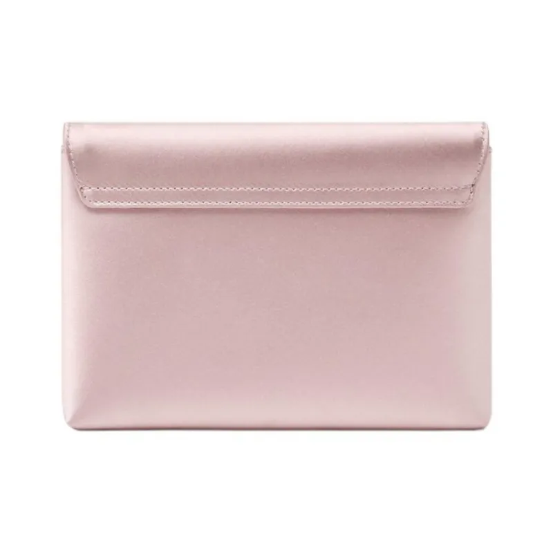 VERSACE La Medusa Viscose Blended Mulberry Silk Clutch Women's Light Pink Red-2