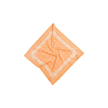 ZARA Cotton Headwraps Men's Solid Color Orange