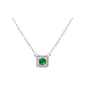 Seven Colorful Treasures Ice Type Jadeite Necklaces Women's