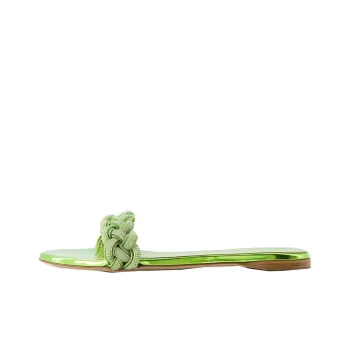 GIAMBATTISTA VALLI Slide Slippers Women's Green