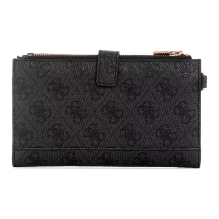 GUESS Artificial Leather Wallet Regular Unisex Black-2