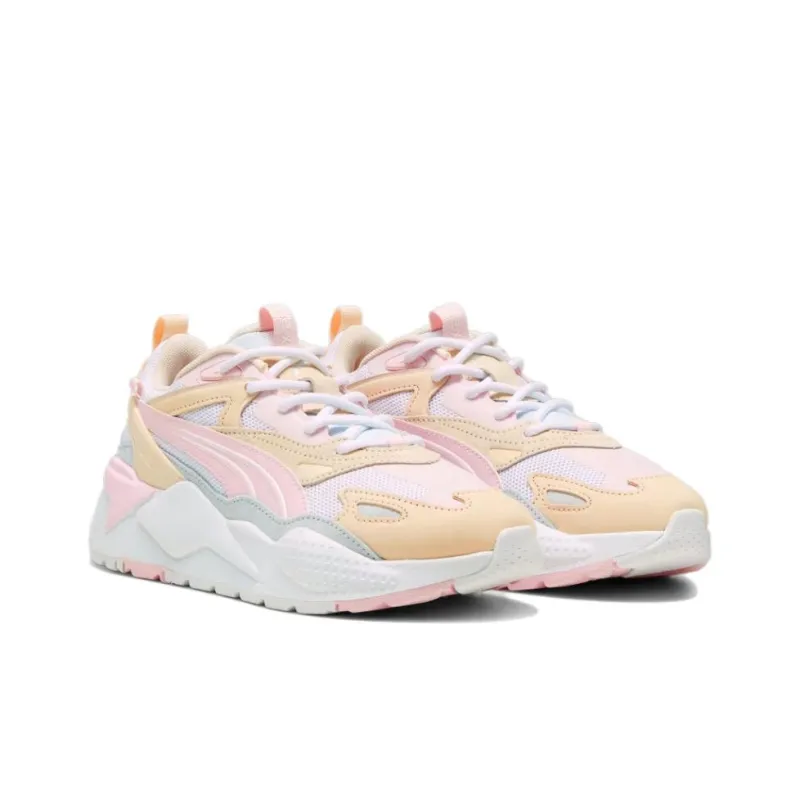 PUMA RS X Cushioning, Slip Resistant, And Abrasion Resistant Low Top Casual Running Shoes Unisex Pink Orange-3