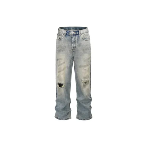 F.K.V.A Jeans Unisex Blue