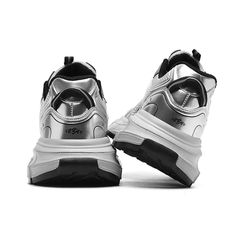12345 Anti-Slip Wear-Resistant Breathable Height Increasing Low-Top Chunky Sneakers Men's-9