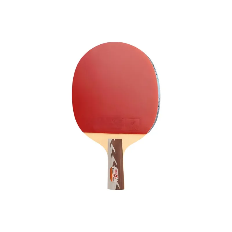 DOUBLEFISH Ping Pong Paddles Kids' All Wood Black Red-2