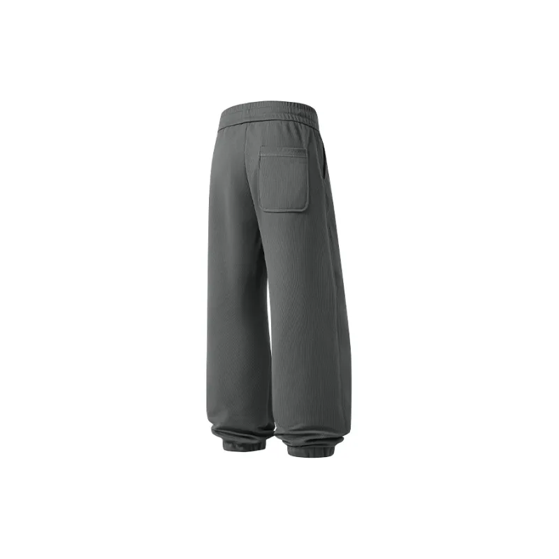 Jeep Elastic Straight Fit Elastic Cuff Lace Up Casual Pants Unisex-17