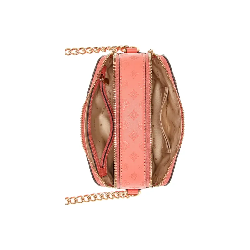 GUESS Faux Leather Camera Bag Shoulder Bag Crossbody Bag Women's Pink-3