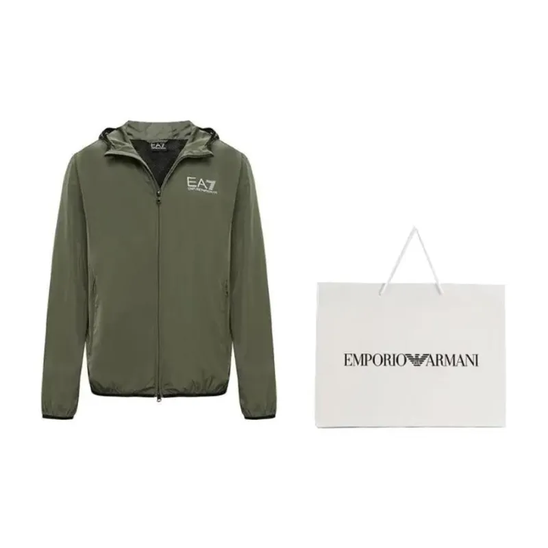 EMPORIO ARMANI EA7 SS24 Jackets Coats Men's Army Green-3