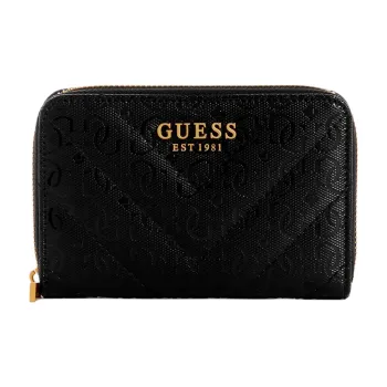 GUESS Artificial Leather Wallet Medium Size Women's Black
