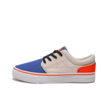 DECATHLON Non slip Lightweight Low Top Skateboard Shoes Unisex Blue Orange