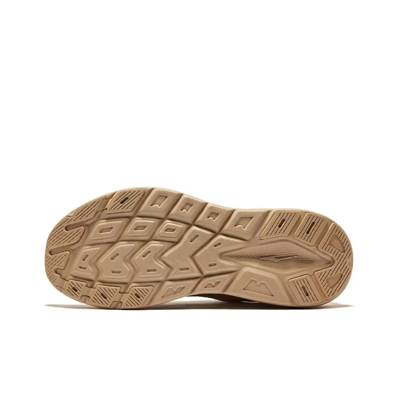 Erke Cushioning Lightweight Low Top Running Shoes Men's Warm Linen Oat-4