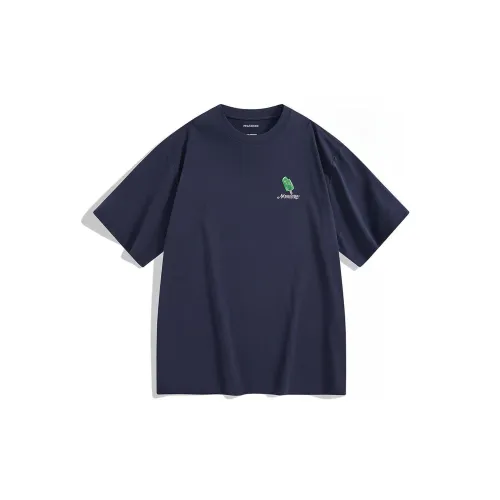 PEACEBIRD MEN T-Shirts Men Dark Blue 1 Wide Style